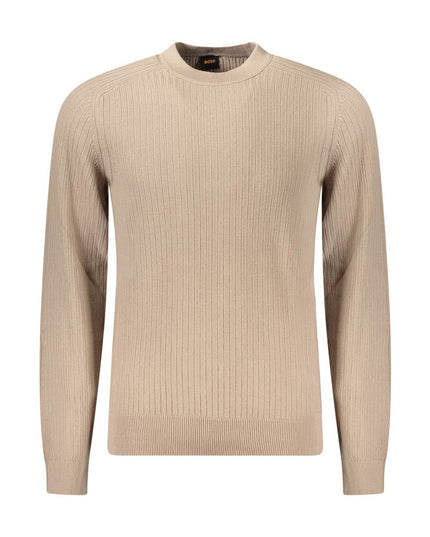 Hugo Boss Beige Cotton Men Sweater