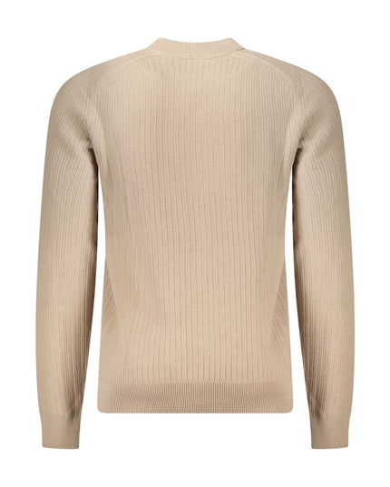Hugo Boss Beige Cotton Men Sweater