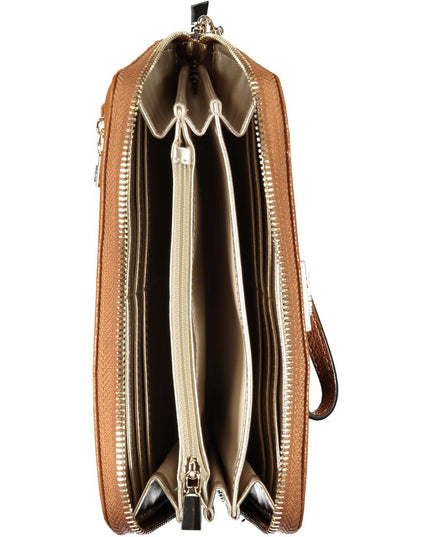 Guess Jeans Chic Brown Polyethylene Wallet with Coin Purse