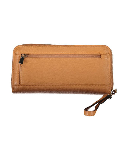 Guess Jeans Chic Brown Polyethylene Wallet with Coin Purse