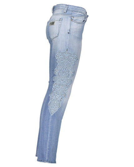 Just Cavalli Blue Cotton Women Jeans