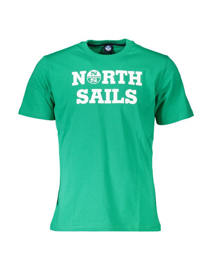 North Sails Green Cotton Men T-Shirt