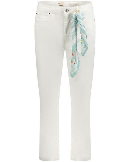 Guess Jeans White Cotton Women Skinny Jean