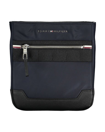 Tommy Hilfiger Sleek Blue Shoulder Bag with Contrasting Details