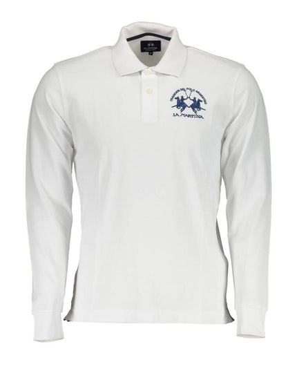 La Martina Elegant Long-Sleeved Polo with Contrast Detailing