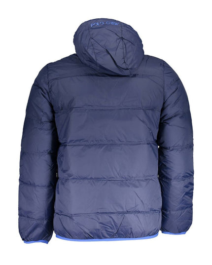 La Martina Blue Polyamide Men Jacket
