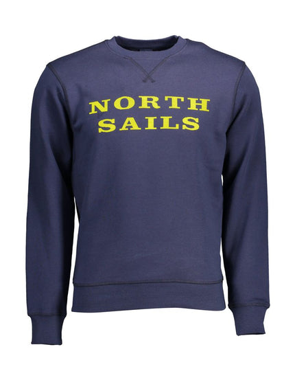North Sails Blue Cotton Men Sweater