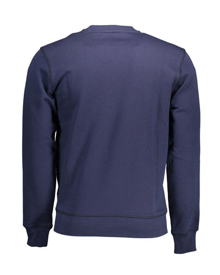 North Sails Blue Cotton Men Sweater