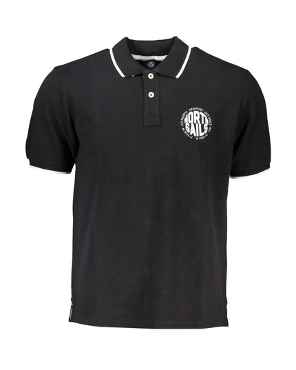 North Sails Black Cotton Polo Shirt