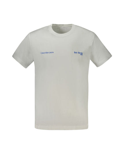 Calvin Klein White Cotton Men T-Shirt