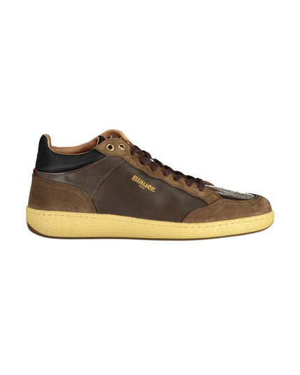 Blauer Brown Leather Men Sneaker