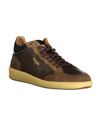 Blauer Brown Leather Men Sneaker