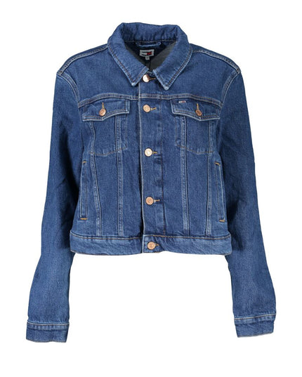 Tommy Hilfiger Blue Cotton Women Jacket