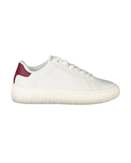 Tommy Hilfiger White Leather Women Sneaker
