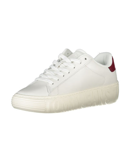Tommy Hilfiger White Leather Women Sneaker