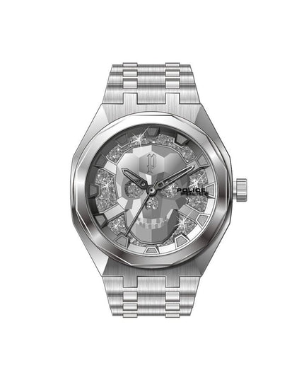 Police Silver Stainless Steel Dress Watch