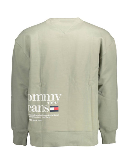 Tommy Hilfiger Green Cotton Men Sweater