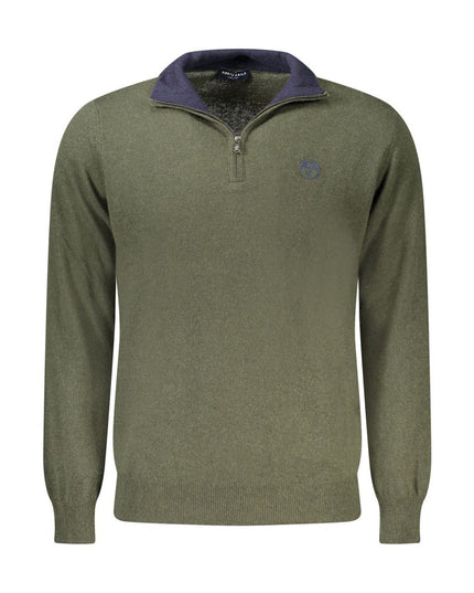 North Sails Green Wool Men Sweater