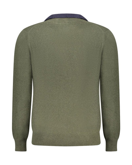 North Sails Green Wool Men Sweater