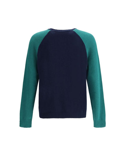 Valentino Blue Fleece Wool Sweatshirt