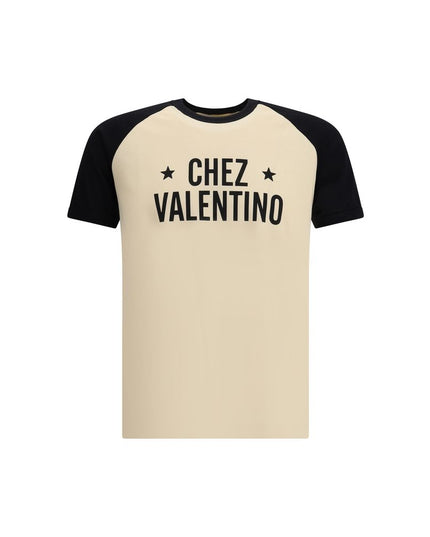 Valentino Cream Cotton T-Shirt