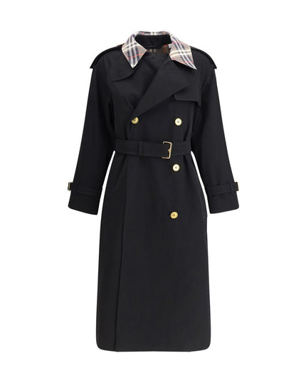 Burberry Black Cotton Coat