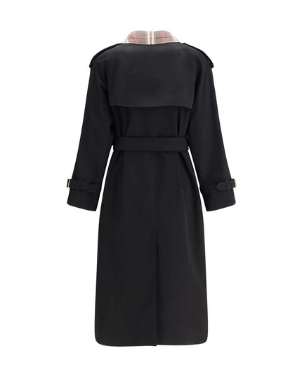 Burberry Black Cotton Coat