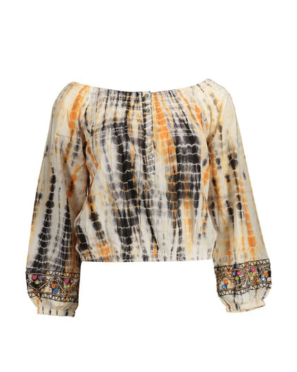 Desigual Beige Cotton Women T-Shirt