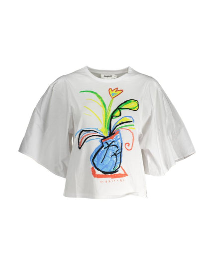 Desigual White Cotton Women Top