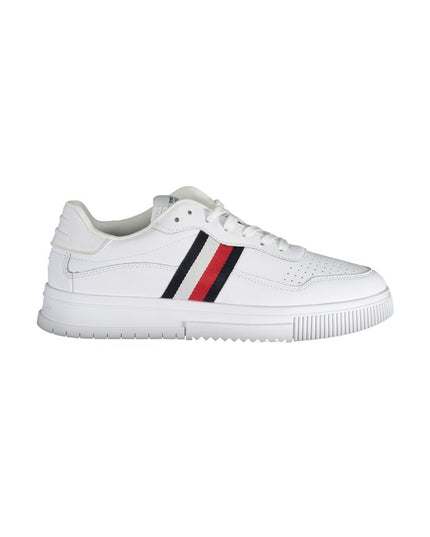 Tommy Hilfiger White Leather Men Sneaker