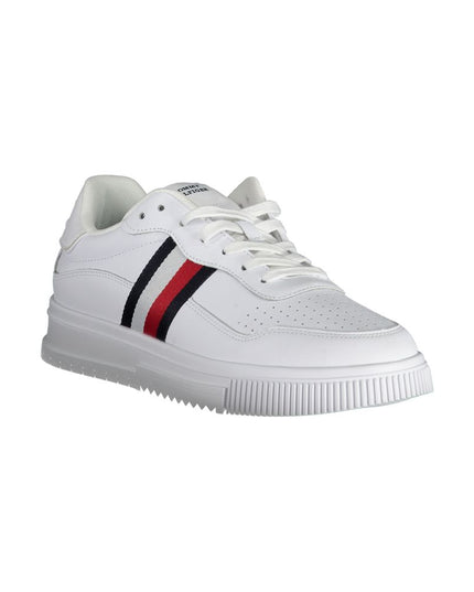 Tommy Hilfiger White Leather Men Sneaker