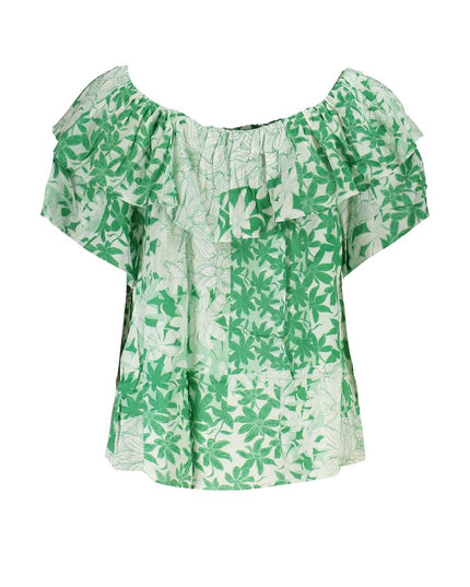 Desigual Green Cotton Women T-Shirt