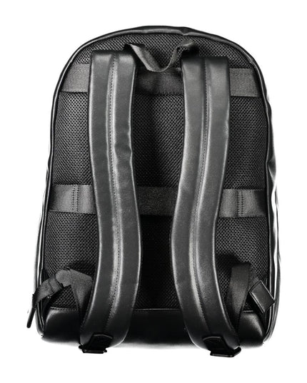 Tommy Hilfiger Black Polyethylene Men Backpack