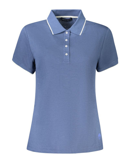 North Sails Blue Cotton Women Polo Shirt