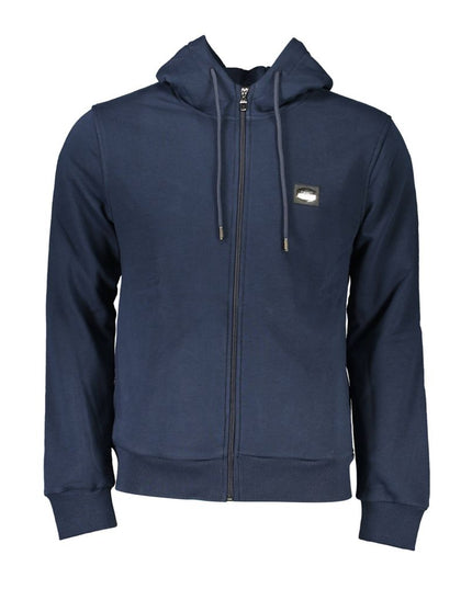 Cavalli Class Blue Cotton Men Sweater
