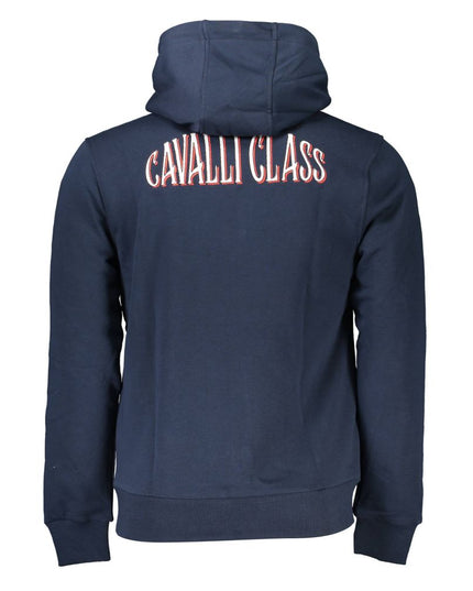 Cavalli Class Blue Cotton Men Sweater