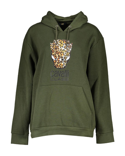Cavalli Class Green Cotton Women Sweater