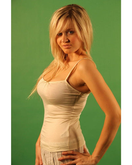 Gas White Viscose Women Top