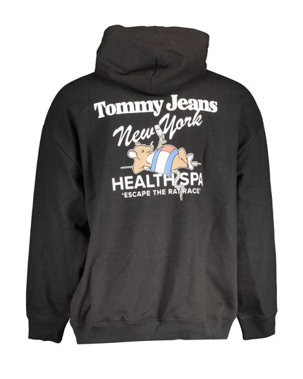 Tommy Hilfiger Black Cotton Men Sweater