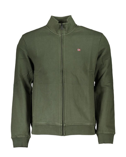 Napapijri Green Cotton Men Sweater
