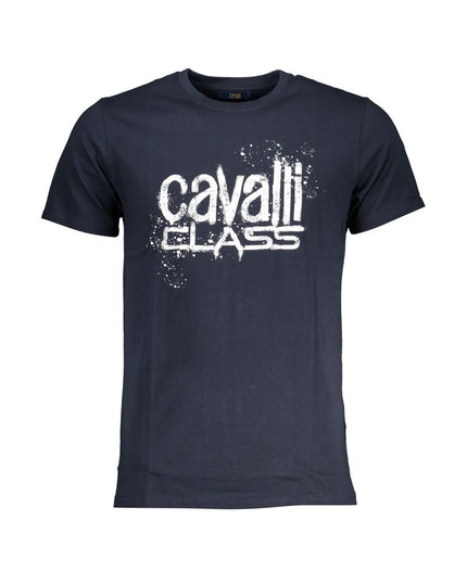 Cavalli Class Blue Cotton T-Shirt