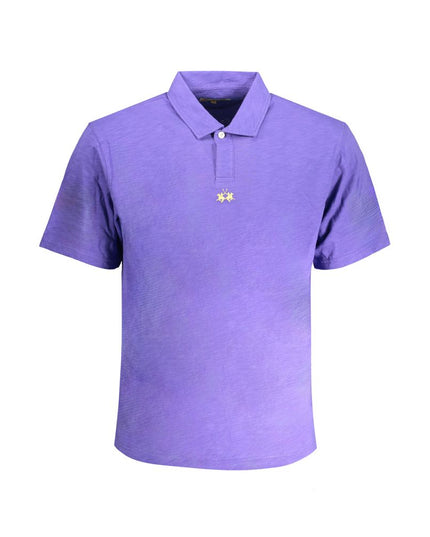 La Martina Purple Cotton Polo Shirt