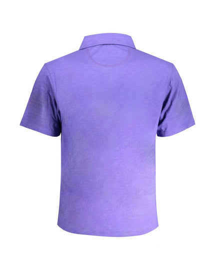 La Martina Purple Cotton Polo Shirt