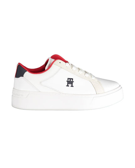 Tommy Hilfiger White Polyurethane Women Sneaker