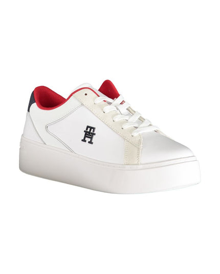 Tommy Hilfiger White Polyurethane Women Sneaker