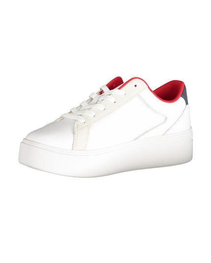 Tommy Hilfiger White Polyurethane Women Sneaker