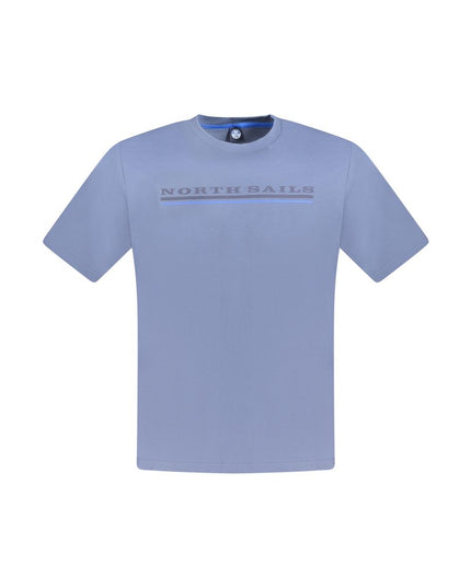 North Sails Blue Cotton Men T-Shirt