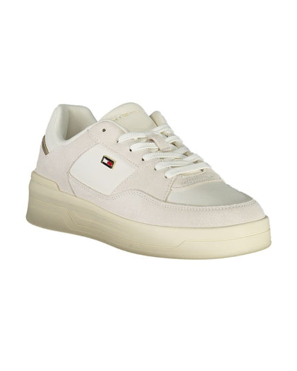 Tommy Hilfiger White Leather Women Sneaker