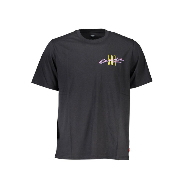Levi's Black Cotton Men T-Shirt