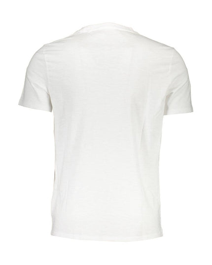 Guess Jeans White Cotton Men T-Shirt